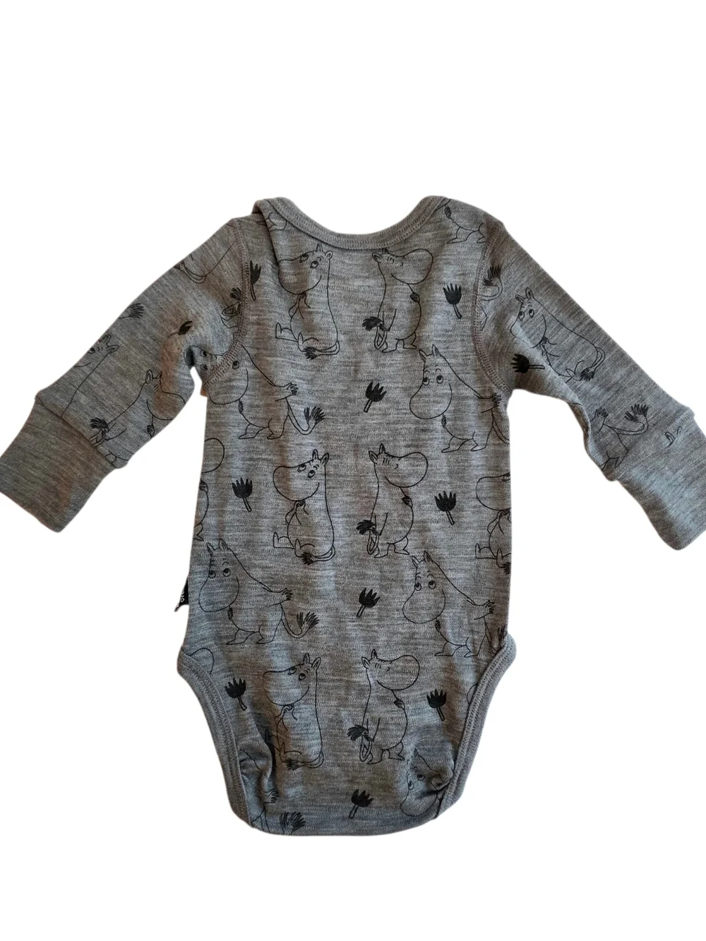 Moomin Reima Wool One Piece 3-6 Mos Sustainable Bodysuit Soft Baby Boy Animals - Picture 2 of 8